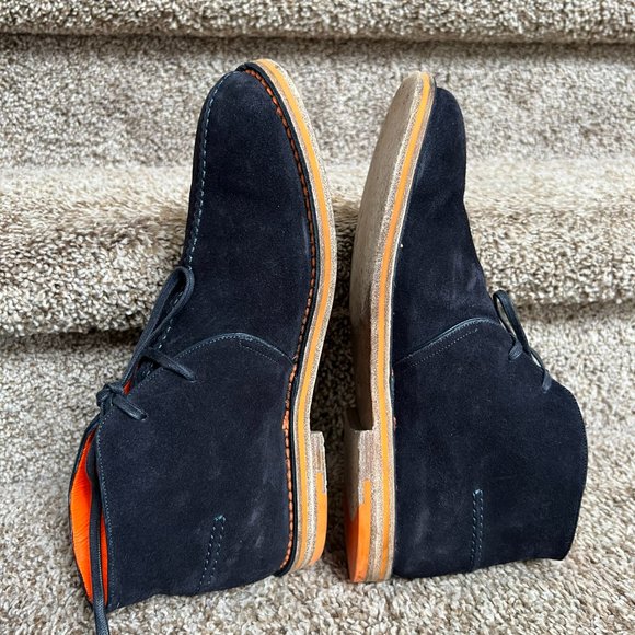 Louis Vuitton Men's Navy Suede Boots- - Picture 13 of 16